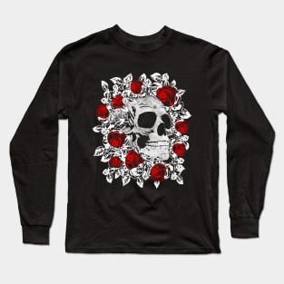 Skull and Roses Long Sleeve T-Shirt